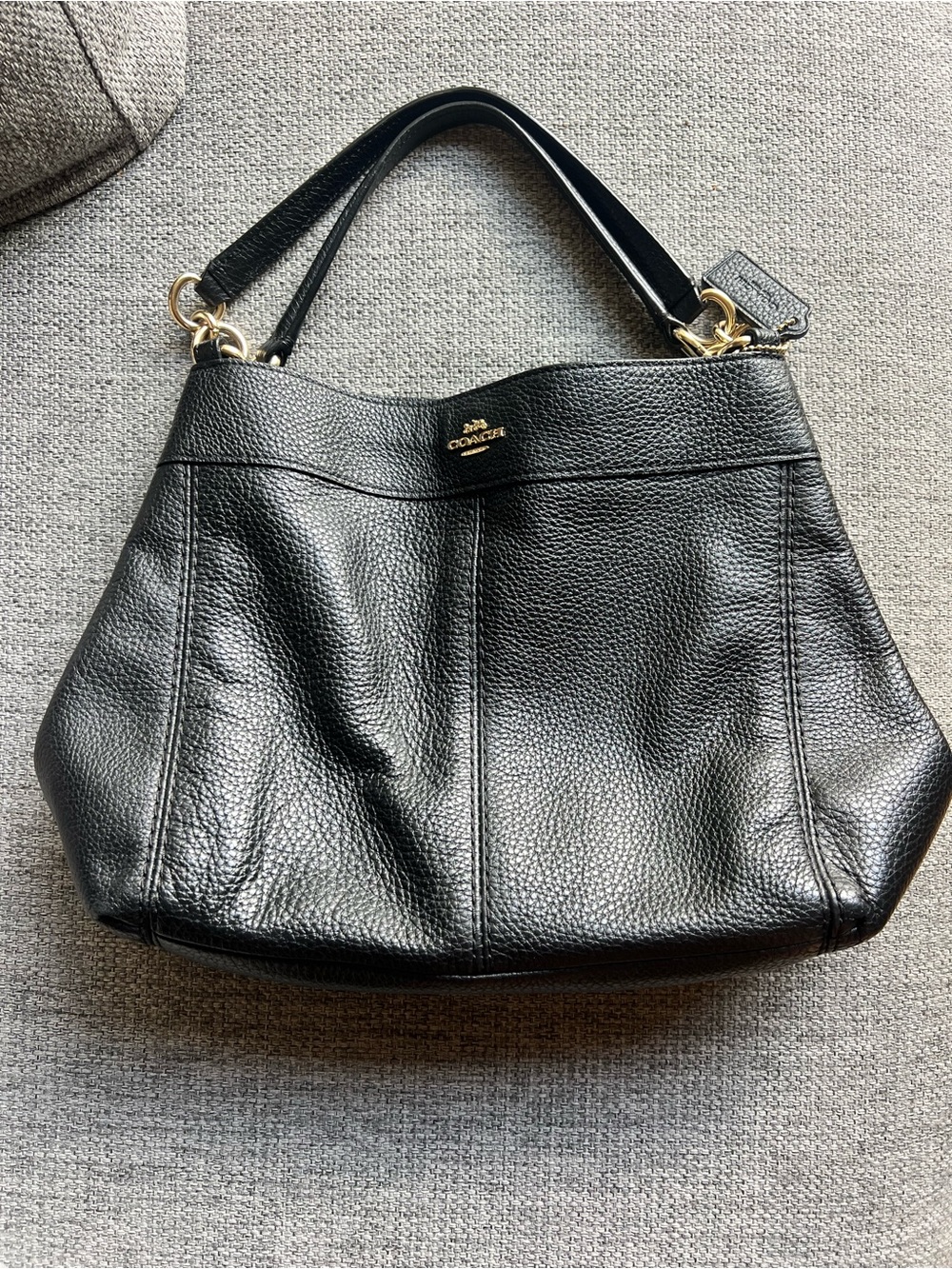Coach Lexy Shoulder Bag black leather